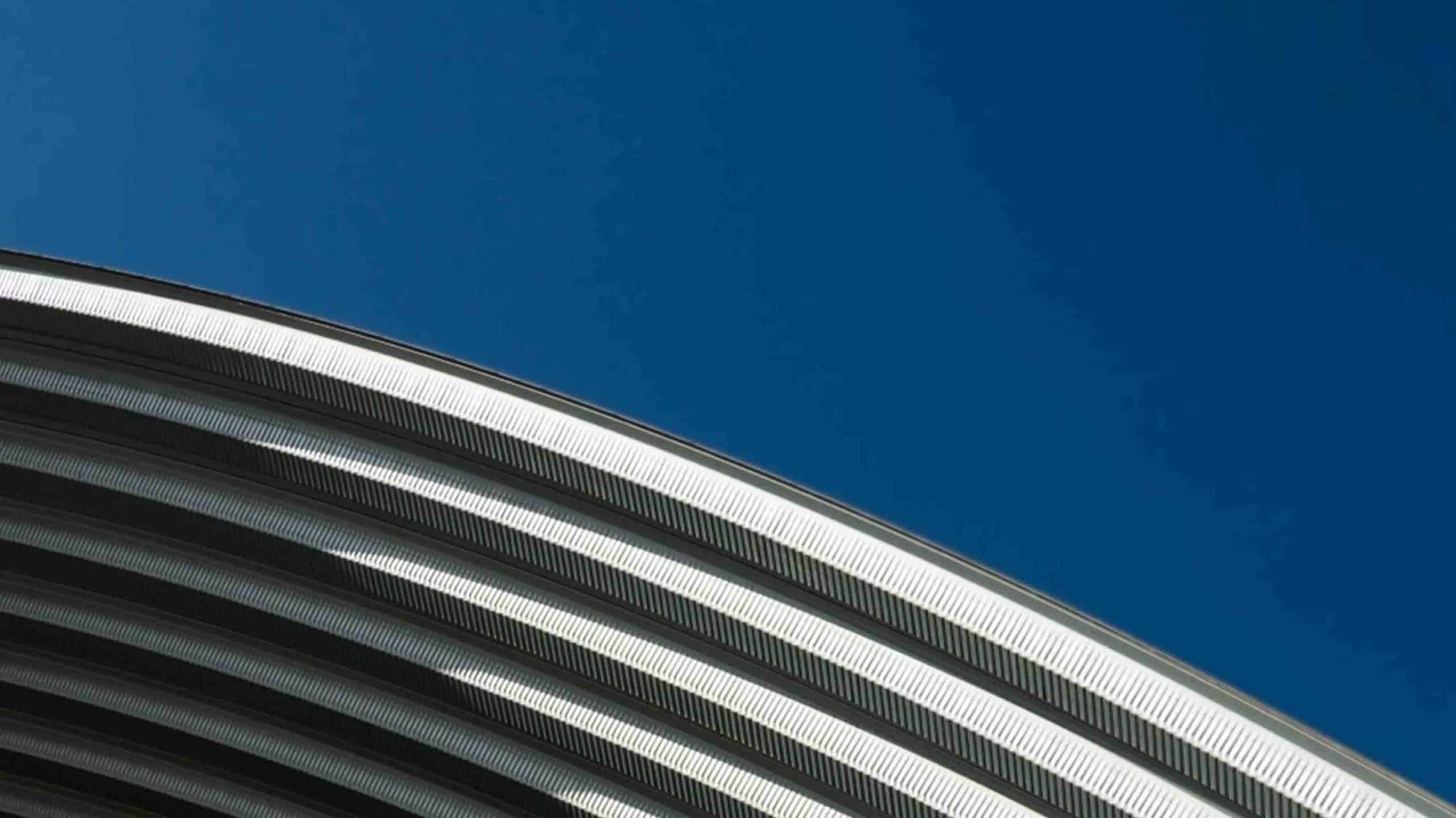 Abstract building blue sky