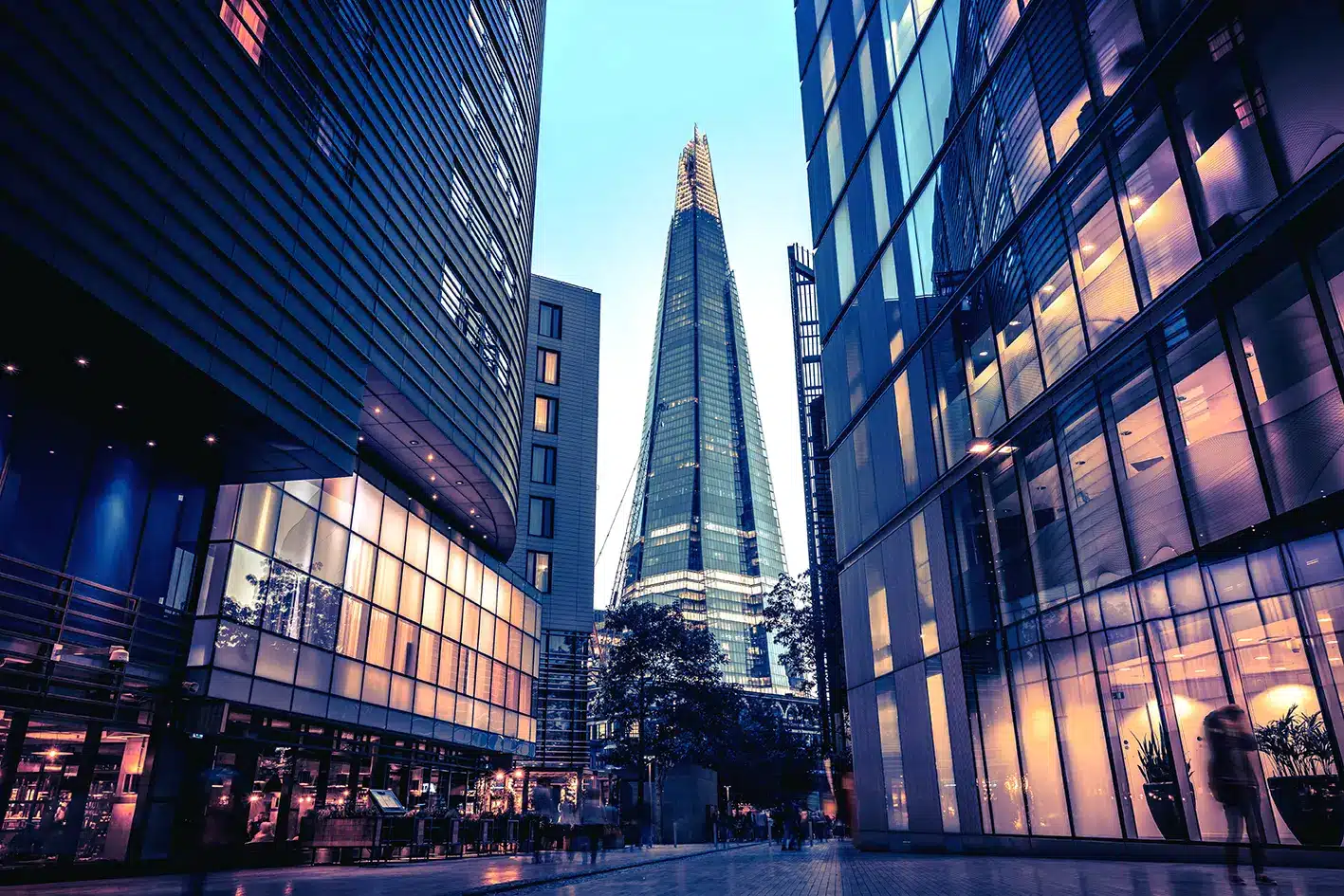 London UK city, showing the Shard building.